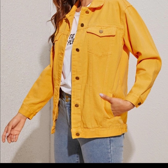 Mustard denim jacket